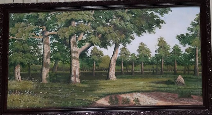 Tranh sơn dầu phong cảnh thiên nhiên khổ lớn