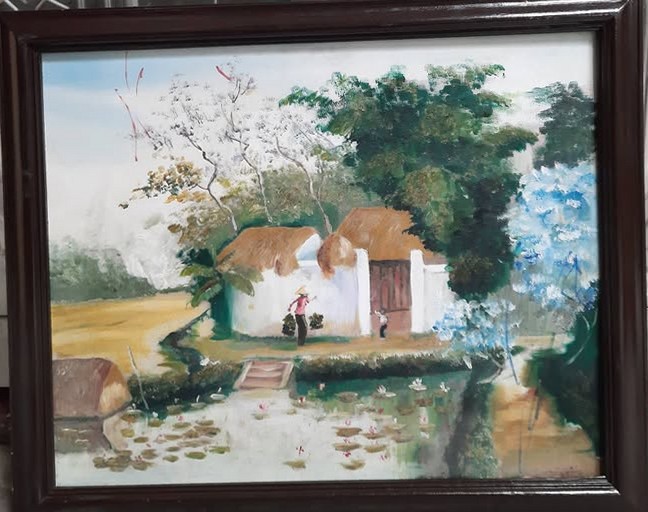 [PR/00013] Tranh phong cảnh làng quê Việt Nam