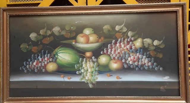 Tranh tĩnh vật hoa quả cổ điển