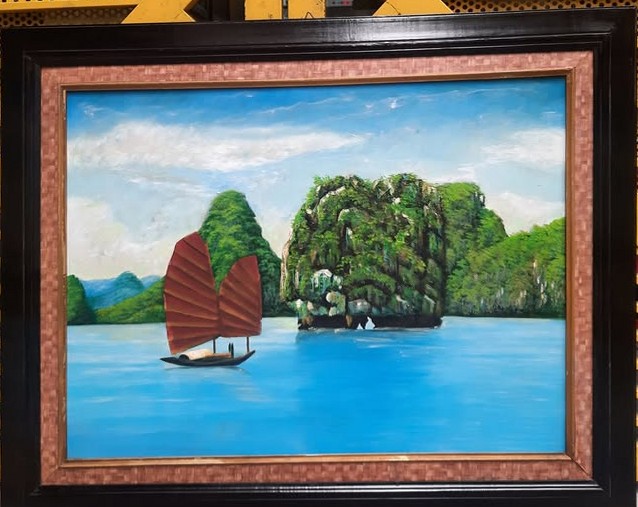 [PR/00037] Tranh sơn dầu vịnh Hạ Long